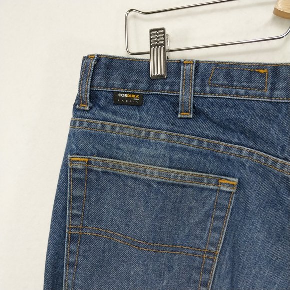 TECGEN FR Jeans Men 38x32 Blue Fire Flame Resistant 2112 Work Heavy Denim - Picture 5 of 14